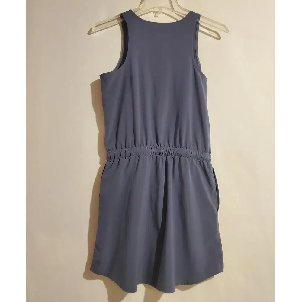 Athleta Girl All For One Dress Size XL/14 Sleeveless Racerback Tie Waist Pockets